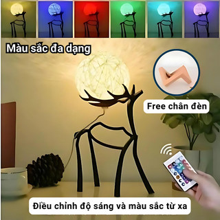 Đèn ngủ để bàn, đèn ngủ decor mini, đèn phòng ngủ chill nhiều màu sắc, điều chỉnh được độ sáng và màu sắc