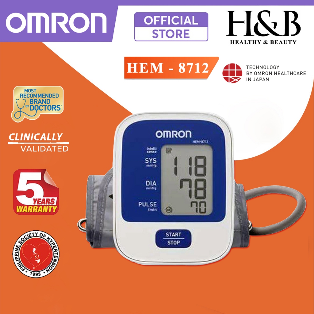 Máy Đo Huyết Áp Bắp Tay Tự Động Omron HEM-8712 | Thương Hiệu Nhật Bản Bảo Hành 5 Năm