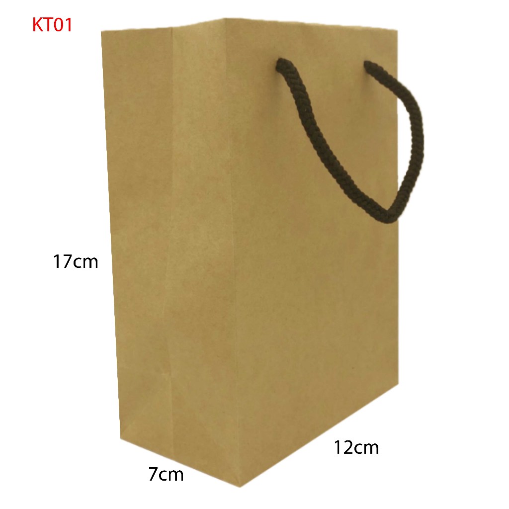 Combo 100 Túi giấy KT01 (KT:17x12x7)