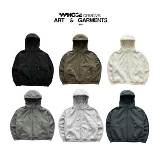 Hoodie Nỉ Zip Cổ Cao - Áo khoác cổ cao có dây nón và khoá kéo 2 đầu