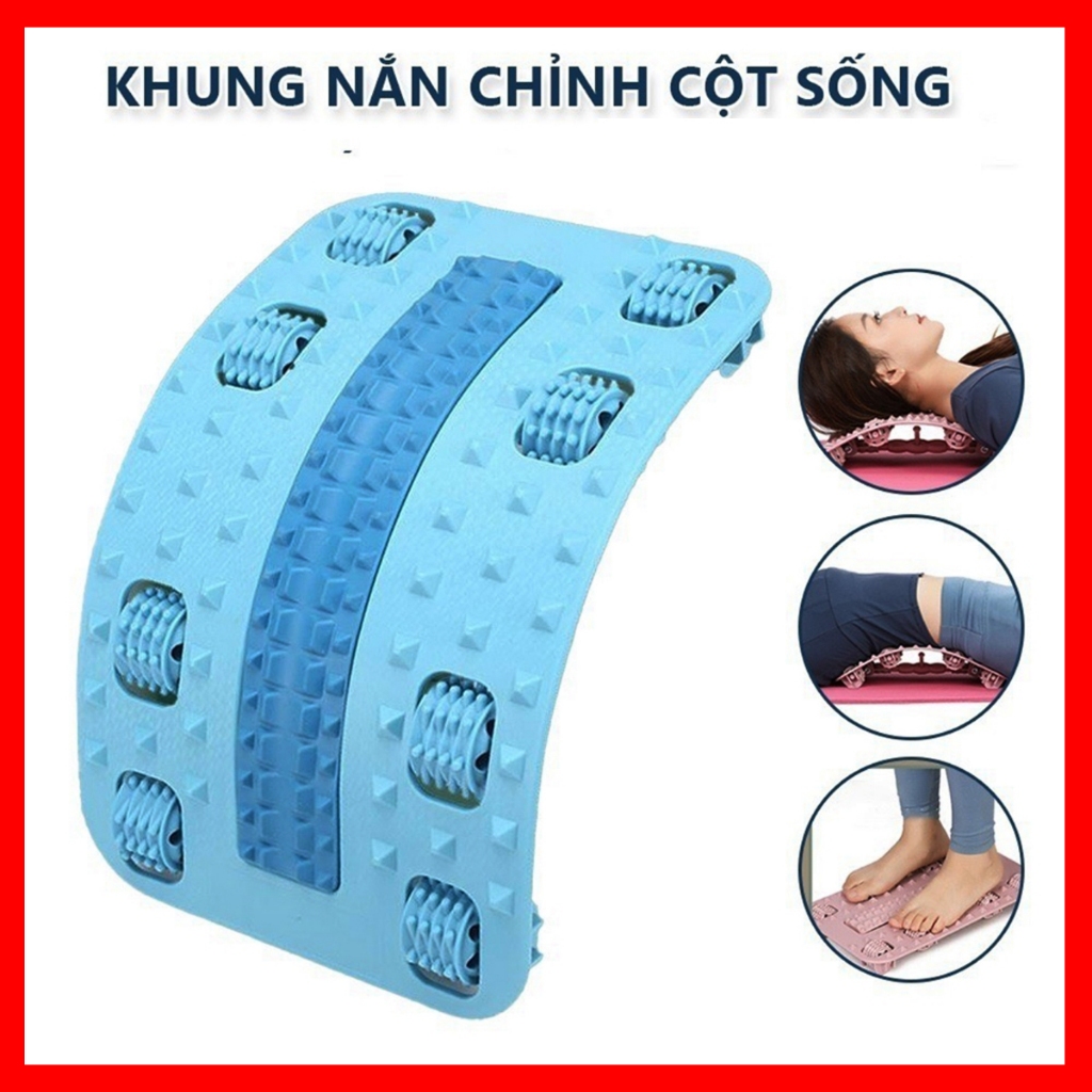 Khung Massage hỗ trợ Tập Lưng, Vai, Bàn Chân. Dụng cụ điều chỉnh hỗ trợ Cột sống, thoát vị đĩa đệm - mẫu mới
