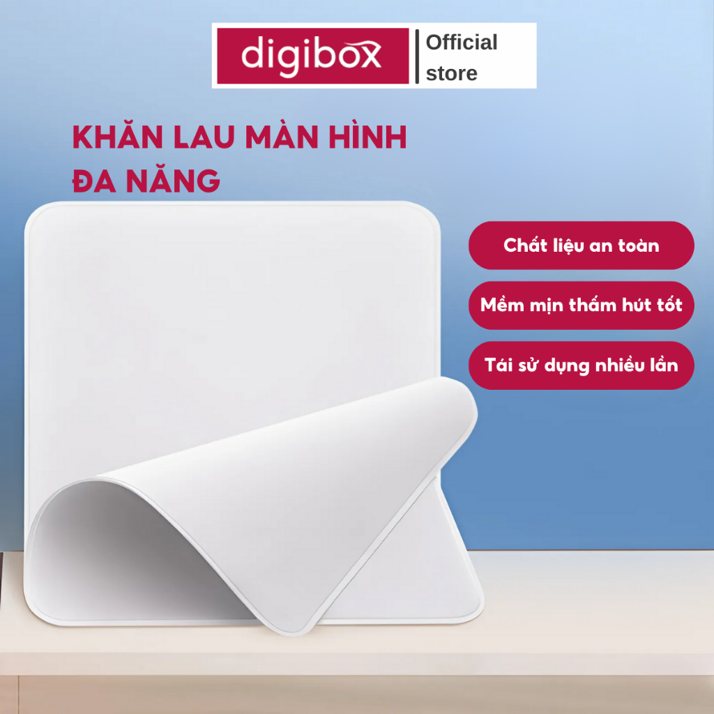 Khăn Lau Màn Hình Microfiber Đa Năng Khăn Vệ Sinh Kính Chống Trầy Cho Laptop Điện Thoại Máy Ảnh
