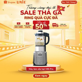Máy làm sữa hạt Unie V9S PRO, động cơ mới xay siêu mịn, dung tích 1.75L, BH24T