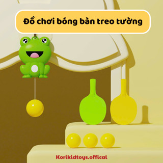 Đồ chơi bóng bàn treo tường luyện tập đánh bóng trong nhà cho bé