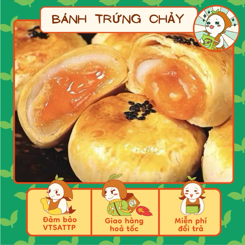 Combo Cái Bánh Trứng Chảy Ngàn Lớp, Bánh Trứng Muối, Bánh Pía. Ăn Vặt Nhà Mầm