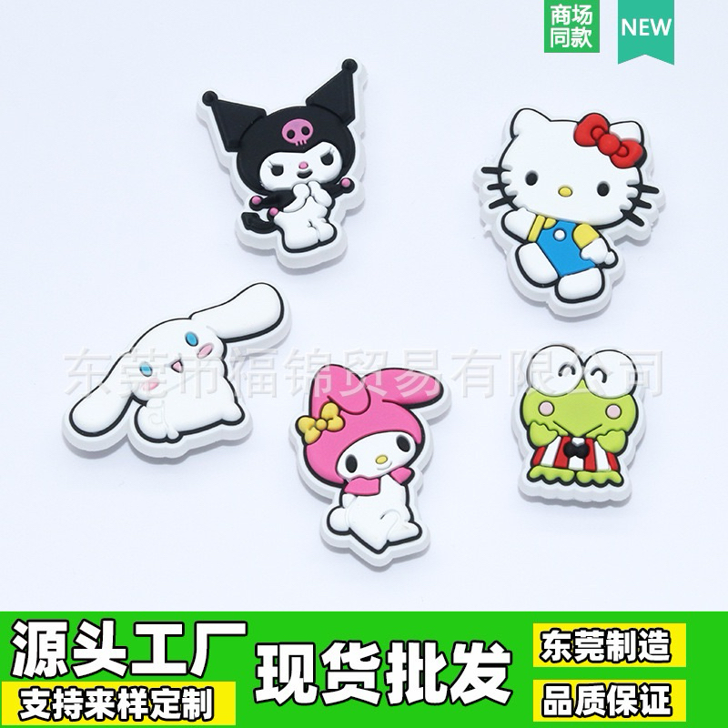 Sickers Gắn Dép Cross loại đẹp hình kuromi,hello kitty