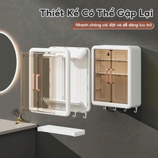 Tủ Đa Năng Đựng Đồ Nhà Tắm, Nhà Bếp, Kệ Đựng Mỹ Phẩm Treo Tường, Tủ Thuốc Chống Thấm Nước,Bám Bụi