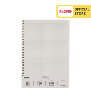 Ruột sổ còng Caro (7x7)mm KLONG B5 120/76 - 100 tờ (200 trang); MS: 552