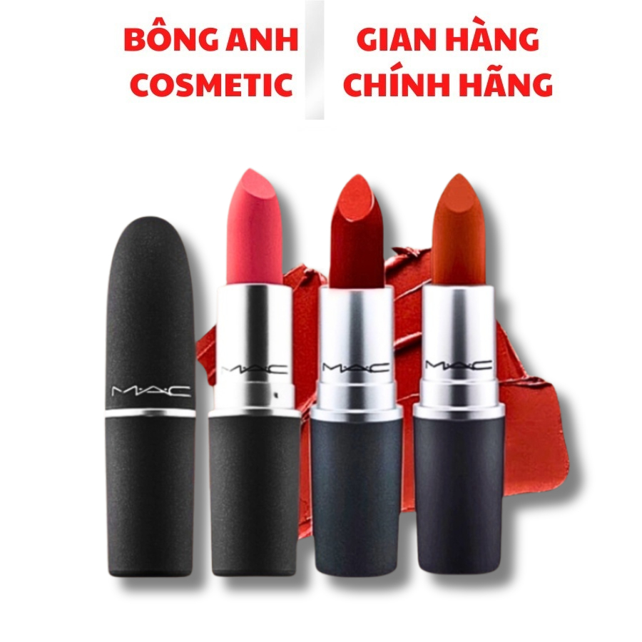 Son Thỏi MAC Matte Lipstick chất lì 602 Mac Chili, 646 Marrakesh - -