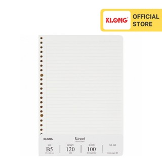  Ruột sổ còng kẻ ngang KLONG B5 120 76 - 100 tờ  200 trang ; MS: 548 