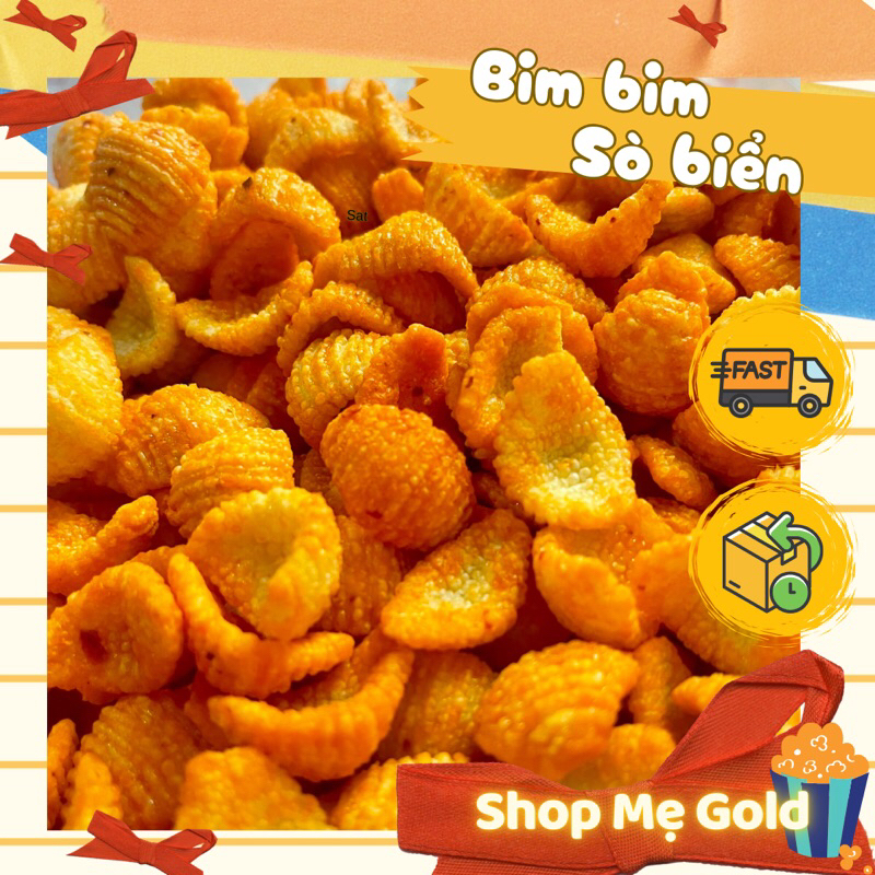 Bim bim sò biển cay ngọt (500g), đồ ăn vặt