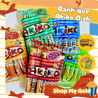 Bánh que Akiko Oishi, snack que nhân các vị (bịch 160g, 20 que), đồ ăn vặt