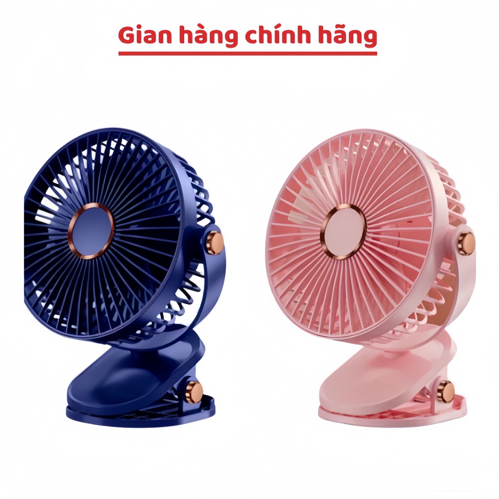 Quạt mini để bàn tích điện GOLDSUN 5 mức độ gió có đèn led pin 5000 MHA Và 10000 MHA [ HÀNG CAO CẤP ]