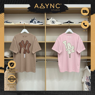 (Auth) Áo Thun New Era x MLB NY LA Kem Màu Hồng và Nâu CODE: 14341297 - 14341299 - Async Studio