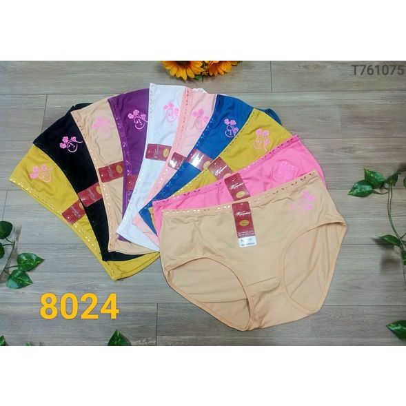 Combo 10 Quần lót nữ cotton 8024 co giãn thoải mái, size 55-70kg
