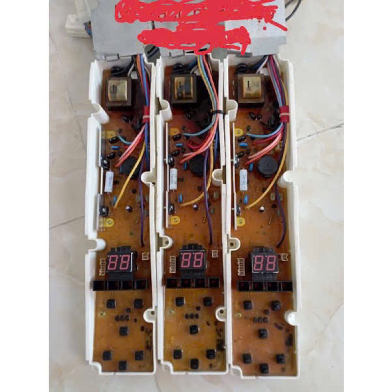 Bo mạch máy giặt Sanyo ASW - U700ZT, U800ZT, U850ZT, F700ZT, F800ZT 6 phím cửa trên