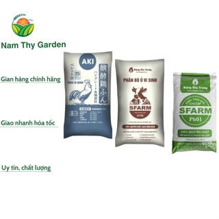 Phân bón hữu cơ Sfarm bao 25kg, phân trùn quế Sfarm Pb01, phân gà Aki Sfarm, phân bò ủ vi sinh Sfarm