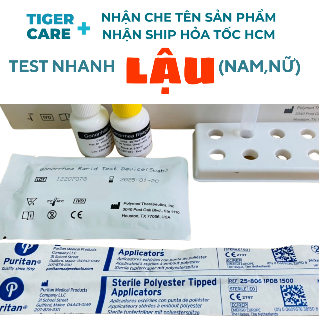 Xét nghiệm nhanh phát hiện lậu tại nhà Fastep GONORRHEA RAPID TEST DEVICE SWAB FASTEP