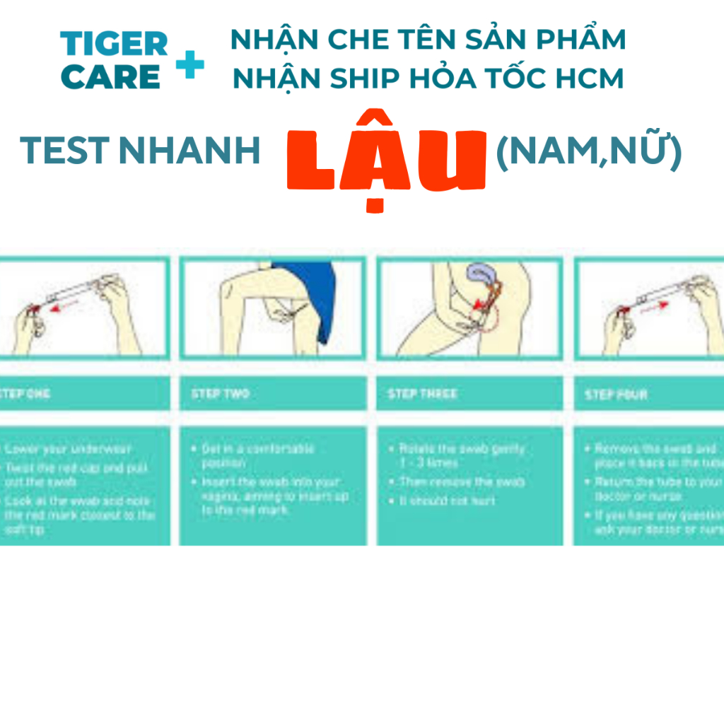 Xét nghiệm nhanh phát hiện lậu tại nhà Fastep GONORRHEA RAPID TEST DEVICE SWAB FASTEP