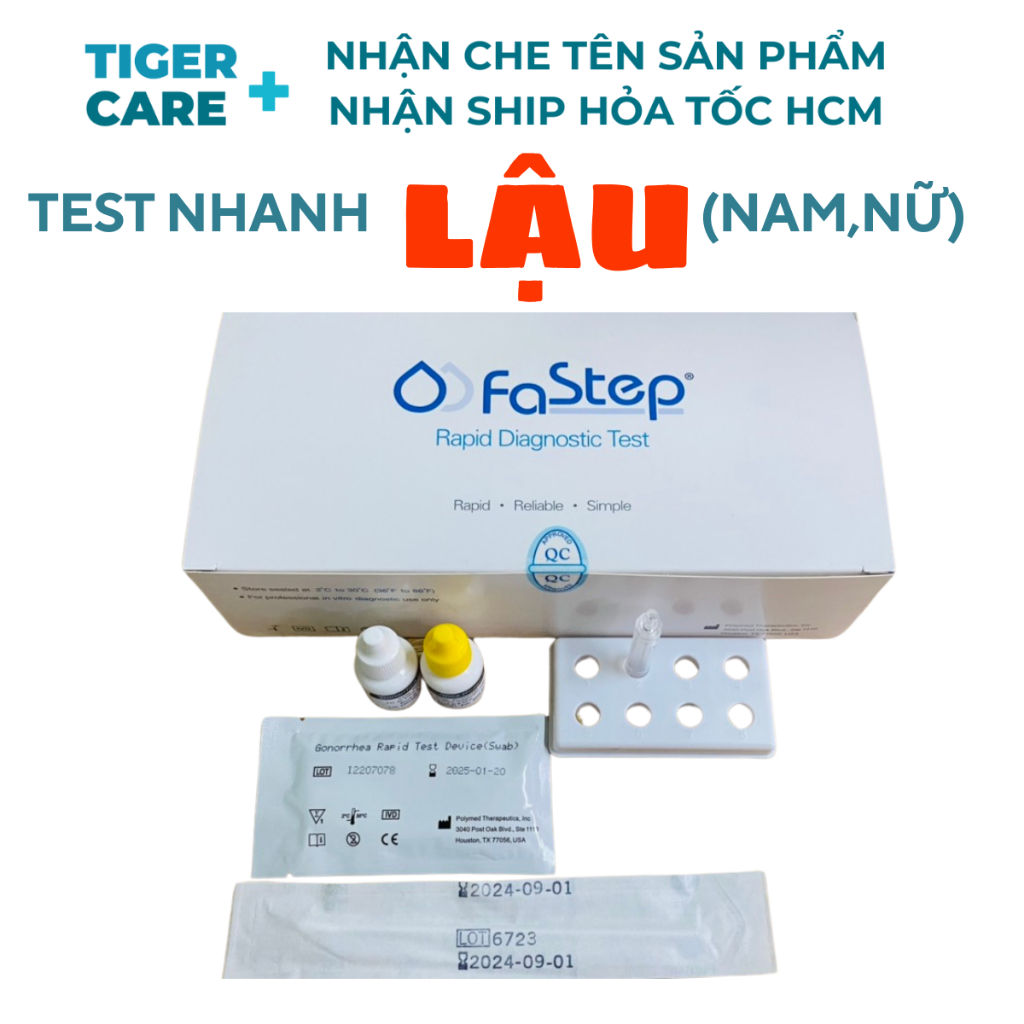 Xét nghiệm nhanh phát hiện lậu tại nhà Fastep GONORRHEA RAPID TEST DEVICE SWAB FASTEP