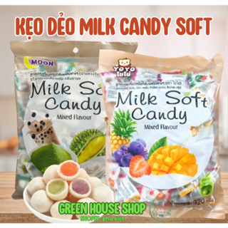  Kẹo dẻo Thái Lan vỏ sữa mềm nhân trái cây Milk Soft Candy gói 300gr 
