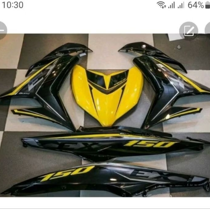 tem rời exciter 150 đen vàng