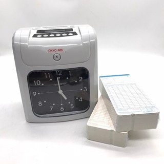 Máy chấm công Thẻ Giấy Okyo A08/ Đồng hồ kim - N08/ Đồng hồ điện tử