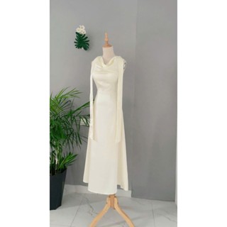 H163 Đầm liền thiết kế dây chocker( đính liền trên váy) sang trọng Akara Closet đi tiệc, đi chơi đều xinh xuhuong