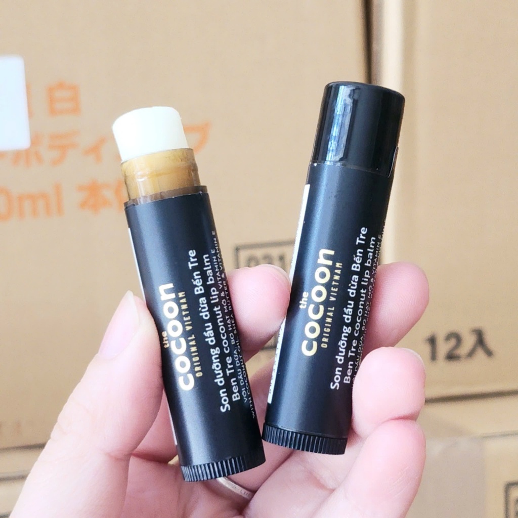 [Hàng chính hãng] Son dưỡng dầu dừa Bến Tre Cocoon dưỡng ẩm môi 5g | BigBuy360 - bigbuy360.vn