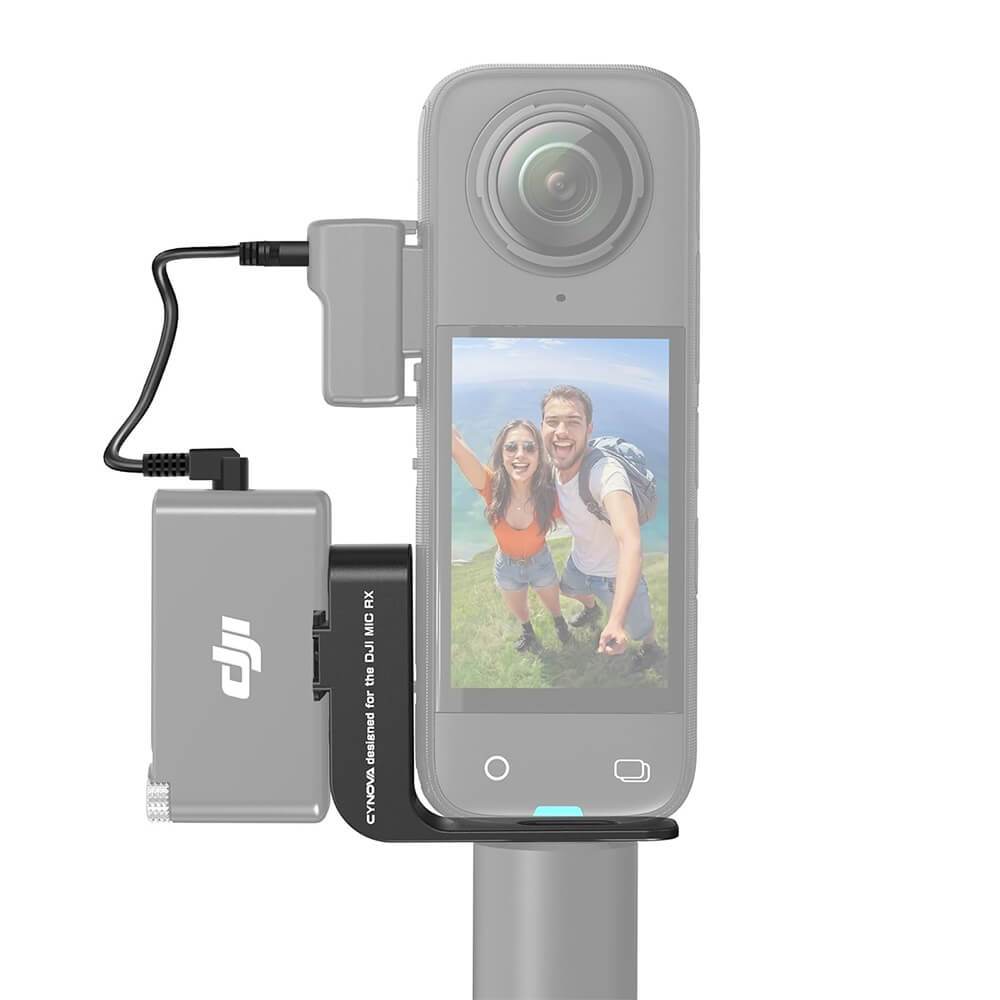 NGÀM GẮN DJI MIC 2 / MIC MINI LÊN INSTA360 X5 / X4 / X3 / X2 CYNOVA CHÍNH HÃNG