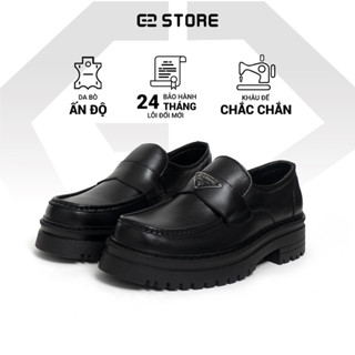 Giày da nam G2 Chunky Loafer dáng giày tây nam kiểu giày lười công sở độn đế 5,5 cm tăng chiều cao bằng da bò cao cấp