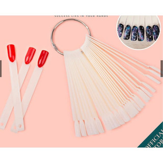 Que móng vuông 50 que 3 màu trong,đục,đen học nail, lên mẫu nail