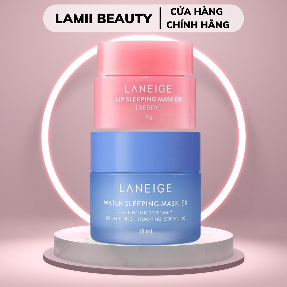 Set mặt nạ ngủ mặt & môi mini LANEIGE SLEEPING MASK