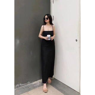 đầm suông 2 dây maxi