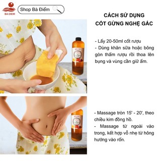 Combo Muối Chườm Thảo Dược + Rượu Gừng Nghệ Gấc Body, Muối Chườm Thảo Dược Giảm Eo Sau Sinh