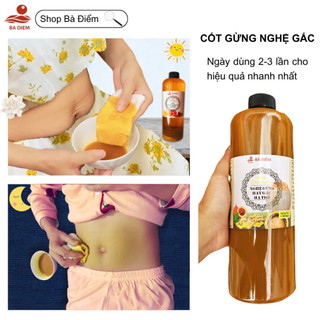 Combo Muối Chườm Thảo Dược + Rượu Gừng Nghệ Gấc Body, Muối Chườm Thảo Dược Giảm Eo Sau Sinh