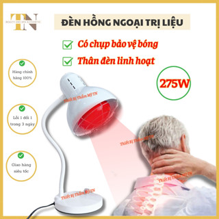 Đèn hồng ngoại để bàn nhỏ gọn dùng trị liệu xương khớp | Đèn hồng ngoại mini 275W thông tắc tia sữa