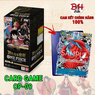   Chính Hãng  Hộp Thẻ Bài Nhân Phẩm One Piece Card Game OP-09 | Box 24 Gói Bandai Namco 