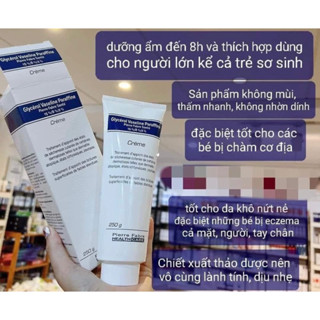 Kem Nẻ Chàm Dexeryl, Glycerol Vaseline Paraffine dưỡng ẩm, loại bỏ Chàm Sữa ở trẻ sơ sinh (250g) hàng Pháp - Chính Hãng