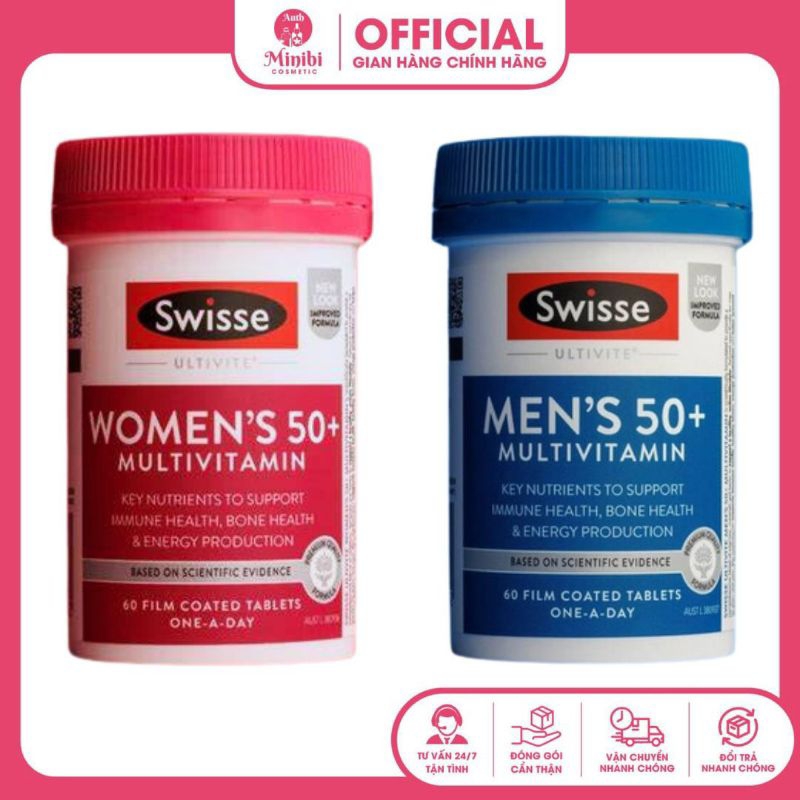 SWISSE MULTIVITAMIN WOMEN AND MEN Dưới 50