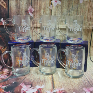 bộ 06 ly thủy tinh uống bia cao cấp Tiger - ly uống bia tiger