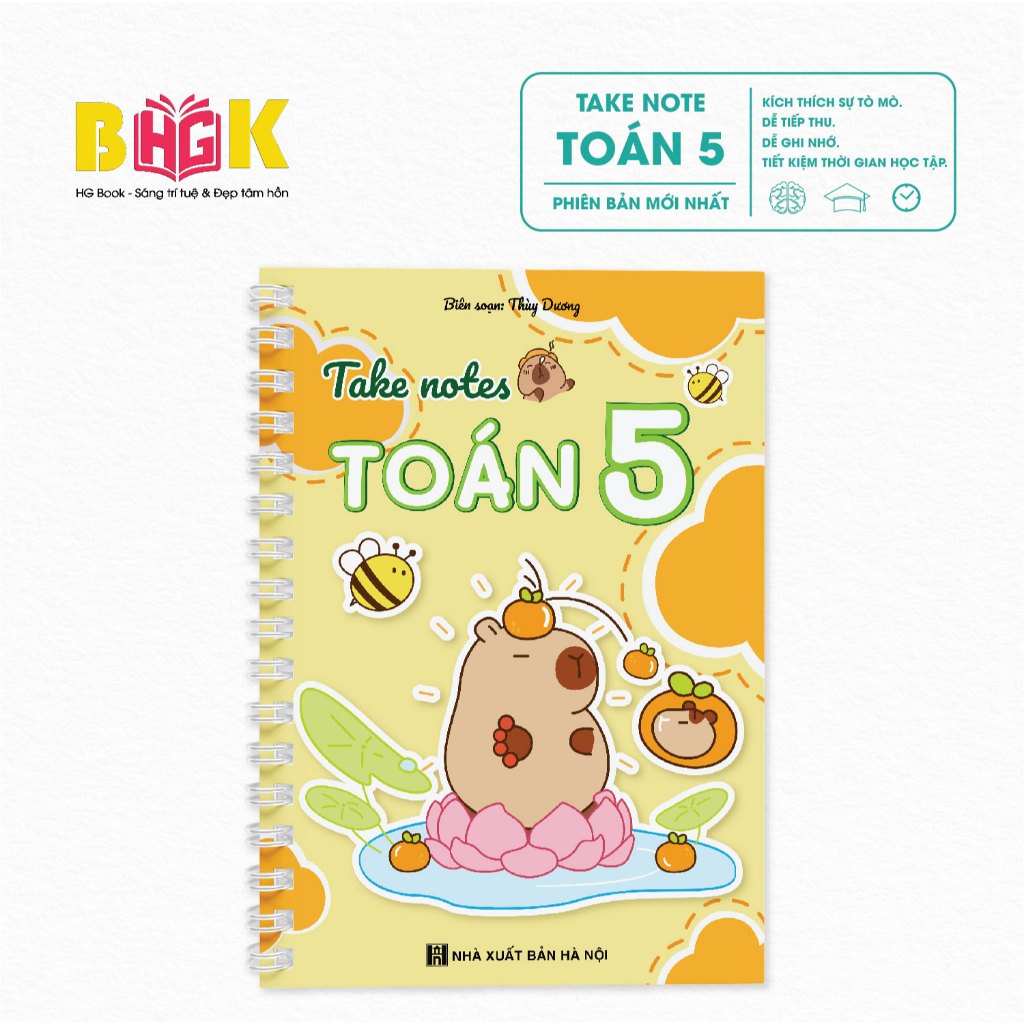 Sổ Giấy Lò Xo Take Note Toán 5 cỡ A5 (Phiên Bản Mới Nhất)