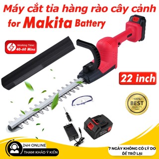 Máy cắt hàng rào,Máy cắt tỉa hàng rào cây cảnh động cơ lõi đồng 100% -Công suất 2000W-Dùng chung chân pin Makita