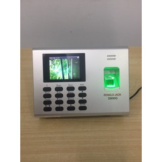 Máy chấm công vân tay & thẻ từ ronald jack d800g