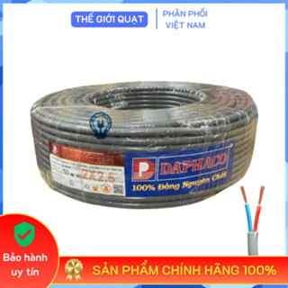   HỎA TỐC  Dây điện đôi Daphaco  FA tròn xám  1.0 - 1.5 - 2.5 - 4.0 - 6.0 cuộn 100m - Hàng chính hãng 