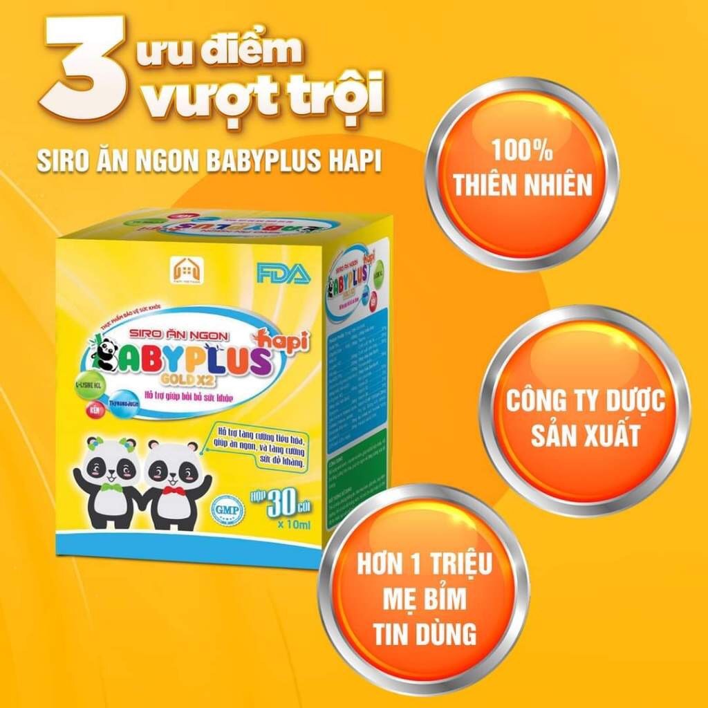 lẻ 1 gói siro ăn ngon baby plus 10ml