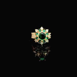 Nhẫn nữ UHA mạ vàng 18K đính đá CZ N559