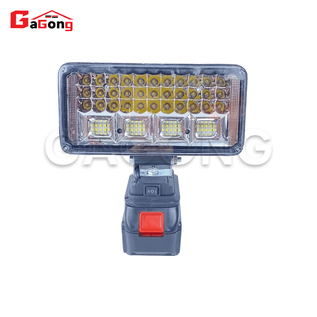 Đèn pin led dùng chân pin makita, đèn pha led dùng chân pin makita 21v thiết kế bi cầu rọi xa