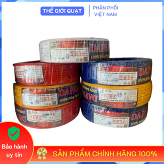   HỎA TỐC  Dây điện đôi mềm Daphaco VFF 2x16  0.32mm  lõi 2 ruột đồng  cuộn 100m  - Hàng chính hãng 