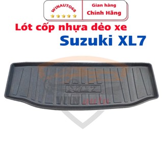 Lót cốp nhựa dẻo xe Suzuki XL7, XL-7 2019- 2024 Nhựa TPU không thấm nước, dễ dàng vệ sinh